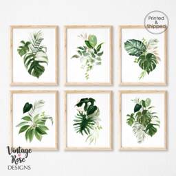 Tropical Leaf Print, A3 Set Of Prints, Leaves, Wall Art, Green Theme Decor, Leaves Art - thumbnail 1