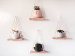 Wall Hanging Shelf - 1 Piece Only - Planter Shelf, Plant, Wood Hanging Wall Shelf, Plant Shelf