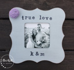 True Love Picture Frame - Long Distance Relationship Gifts Personalized Photo For Couples - thumbnail 1