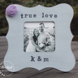 True Love Picture Frame - Long Distance Relationship Gifts Personalized Photo For Couples - thumbnail 2