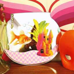 Goldfish Bowl Retro Mirror - thumbnail 2