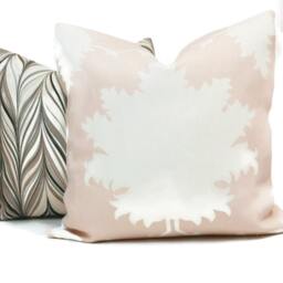 Blush Pink Linen Pillow Cover 18x18 Schumacher Garden Of Persia Medallion Design Rmt - thumbnail 2