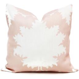 Blush Pink Linen Pillow Cover 18x18 Schumacher Garden Of Persia Medallion Design Rmt - thumbnail 1