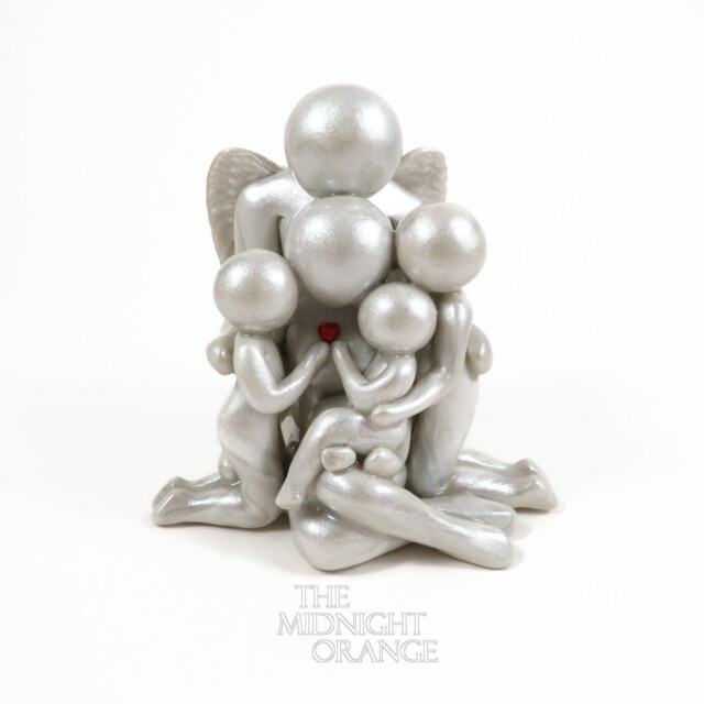Custom Family Memorial Sculpture Loss Of Father, Angel Dad Gift - image 1