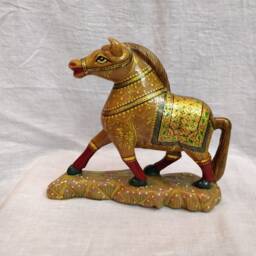 Jade Stone Horse Statue Sculpture, Gemstone Horse, Carved Animals, Home Decoration, Figurine, Garden Statue, Cowboy - thumbnail 3