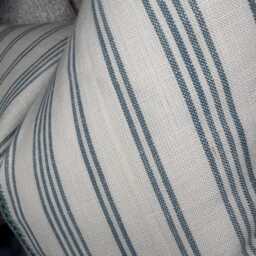 striped Embroidered Cushion Cover Heritage Grey Diderot John Lewis Fabric Cotton Square Double Sided - thumbnail 3