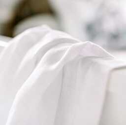 White Linen Fitted Crib Sheet Country Cottage Baby Bedding - Us Size - thumbnail 2