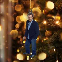 House Md Christmas Ornament, Gregory With Doctors Cast, Retro Tv Show Fan Gift, Custom Holiday Tree Decoration, Medical Drama Ornament - thumbnail 3