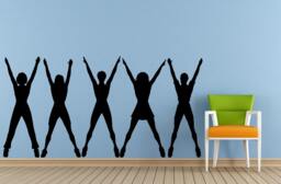 Ballerina Ballet Dancer Dance Dancing Studio Tango Salsa Break Boy Girl Wall Or Car Vinyl Peal & Stick Removable Sticker Decal L1549 - thumbnail 1