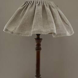 Linen & Cotton Loose Ruffle Lampshade - thumbnail 2