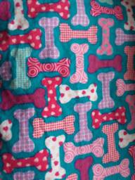 Dog Bones Theme Double Sided Flannel Baby Blanket Whimsical - thumbnail 1
