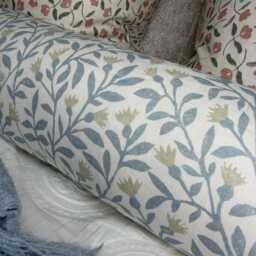 "Floral Bolster Cushion 16"" X 6" - thumbnail 2