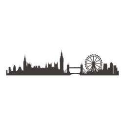 London Skyline Wall Decal Cute Vinyl Sticker Home Arts Europe City Decals England - 199 - thumbnail 3