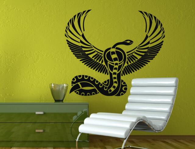 Egyptian God Of Death Snake With Wings Wall Decal Vinyl Sticker Mural Room Decor L1349 - image 1