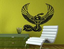 Egyptian God Of Death Snake With Wings Wall Decal Vinyl Sticker Mural Room Decor L1349 - thumbnail 1