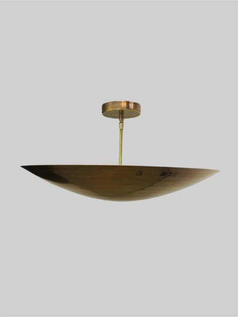 6 Light Elegant Perforered Ceiling Flush Mount - Pendant Mid Century Modern Raw Brass Sputnik Chandelier Light Fixture - image 1