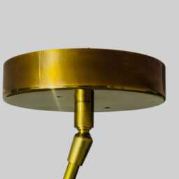 6 Light Elegant Perforered Ceiling Flush Mount - Pendant Mid Century Modern Raw Brass Sputnik Chandelier Light Fixture - thumbnail 3