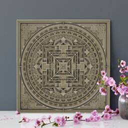 Mandala2 Layered Wood Wall Art, Laser Cut Spiritual Decor, Zen Art For Living Room - thumbnail 3