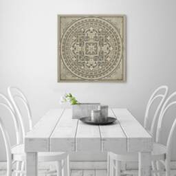 Mandala2 Layered Wood Wall Art, Laser Cut Spiritual Decor, Zen Art For Living Room - thumbnail 2