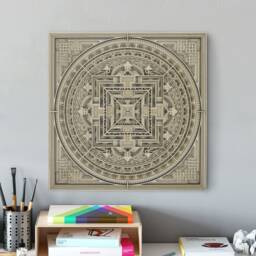 Mandala2 Layered Wood Wall Art, Laser Cut Spiritual Decor, Zen Art For Living Room - thumbnail 1