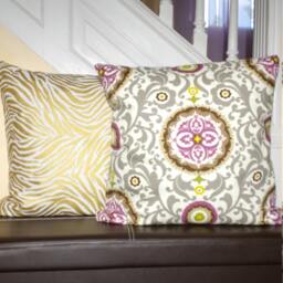 Pillow Covers Golden Lux Zebra, Metallic Gold Aztec Medallion, Floral Medallion D??cor Covers - thumbnail 3