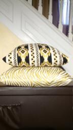 Pillow Covers Golden Lux Zebra, Metallic Gold Aztec Medallion, Floral Medallion D??cor Covers - thumbnail 1