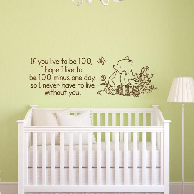 Winnie The Pooh Quote Wall Decal Classic Nursery Decor P135 - image 1