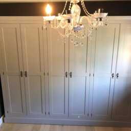 Wardrobe - 6 Door Full Hanging Shaker Style With Plinth - thumbnail 3