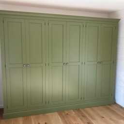 Wardrobe - 6 Door Full Hanging Shaker Style With Plinth - thumbnail 4