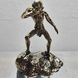 Gollum Statue Brass Or Aluminum With Square Base - 2.56 - thumbnail 4