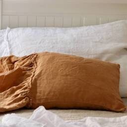 Linen Pillow Case - Ruffled Pillow Covers Side Ruffle Shams -Farmhouse Linens Bedding Shabby Chic Bedding. Mooshop - thumbnail 2