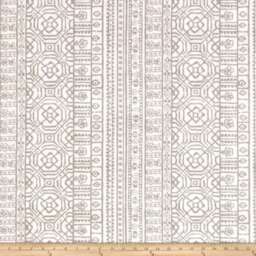 Tribal Outdoor Pillow Cover Ecru Navy Coastal Cushion - thumbnail 4