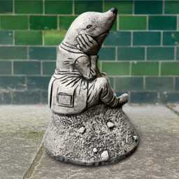 Concrete Mole Sculpture Cement Statue Stone Animal Decoration Mole Lover Gift Handmade Decor Charming Garden Ornament Yard Art - thumbnail 3