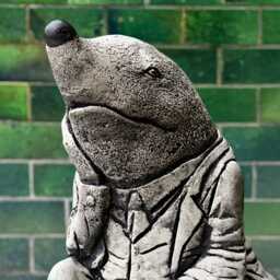 Concrete Mole Sculpture Cement Statue Stone Animal Decoration Mole Lover Gift Handmade Decor Charming Garden Ornament Yard Art - thumbnail 2
