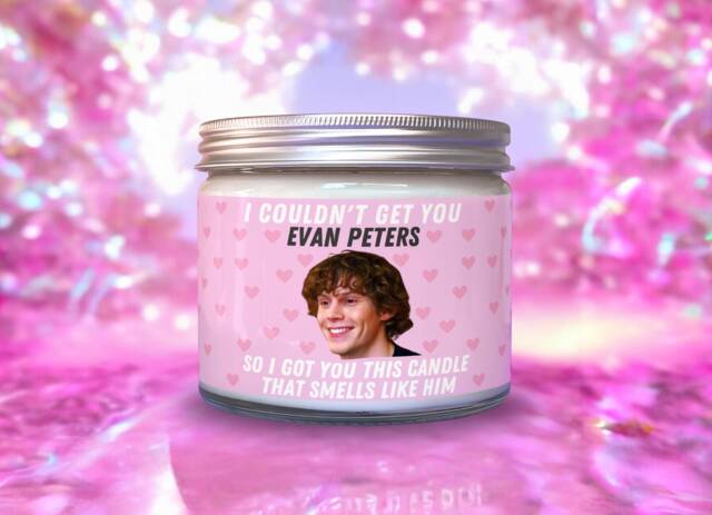 Evan Peters Scented Soy Wax Candle 9 Oz Fandom Gift - image 1