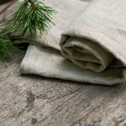 Natural Linen Towels Set Heavy Bath 4 Rustic Pre Washed Unisex Tan Bathroom Family Undyed Couple Bundle - thumbnail 3