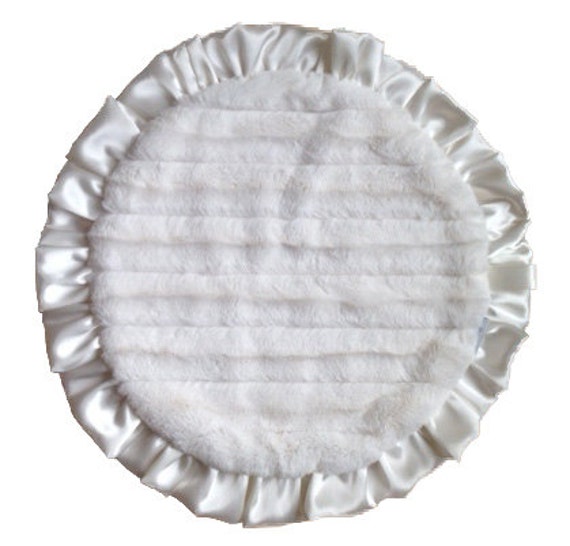 White Lovey, Security Blanket, Blankie, Minky Baby Gender Neutral New Gift, Nuetral Gift - image 1