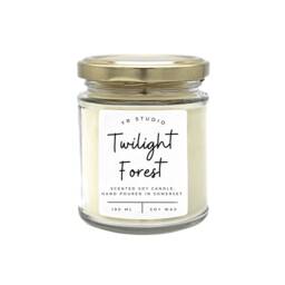 Twilight Forest Candle, Bookish, Fandom Candles, Forks, Washington, Vampire Book Lover Gifts For Readers, Literary Fantasy, Fiction - thumbnail 2