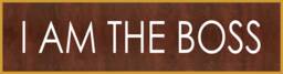 I Am The Boss Name Plate, Plate, Funny Plate, Name Plate With Holder, Funny Tag, Office Custom Nm12