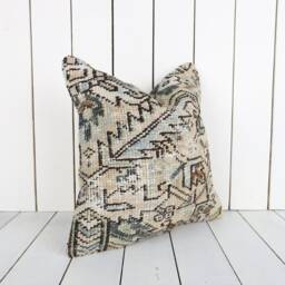 16x16 Kilim Pillow Cover Vintage Turkish Bohemian Cushion - thumbnail 3