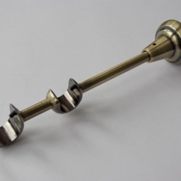Stainless Steel Curtain Pole Bracket - Classic Wall Mount Metal Double ??25mm - 1 Inch & ??19mm - 0.75Inch Holder Pack Of 1 - thumbnail 3