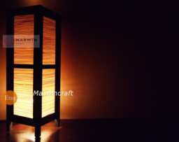 Limited Asian Oriental Craft Bamboo Japanese Lamp Zen Bedside Floor Table Paper Light Shades Bedroom Home Decor Room - thumbnail 1