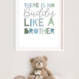 Brothers Print, Boys Nursery Prints, Bedroom Sibling Wall Art, Playroom Decor, Kids Art - thumbnail 2