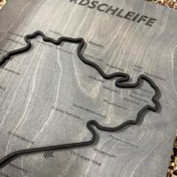 N??rburgring Nordschleife Tourist Lap Wall Art Made From Wood - A3 Size - 42x30cm Racing Track Decor - thumbnail 2