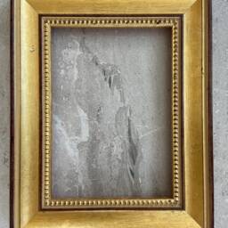 Gold Leaf Wood Picture Frame - Cream Rubbed Finish - thumbnail 3