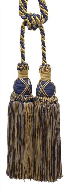 "D??copro Double Curtain & Drapery Tassel Tieback, Length 10"" - 25cm, Spread 30" - image 1