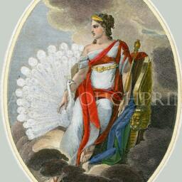 Juno Goddess Of Weddings Roman Wall Art Decor Love & Marriage Myths Legends White Peacock - thumbnail 3