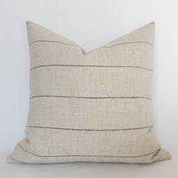 Throw Pillow Set For Sofa, Sectional Of 7, Cream Brown & Blue Combinations, Pillows Couch -- Taylin - thumbnail 3