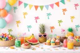 Palm Tree Wall Decals - Tropical Decor Vinyl Stickers Beach Nursery Party Peel & Stick - thumbnail 1