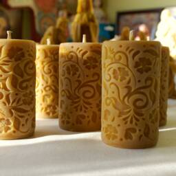 Beeswax Pillars, Pillar Candles, Decor Candles For Decor, Beeswax Natural - thumbnail 2